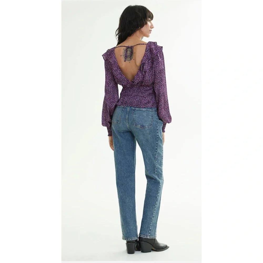 👯♀️Host Pick⚡️Signature by Reitmans V-Neck Blouse with Smocked Back - Picture 1 of 9